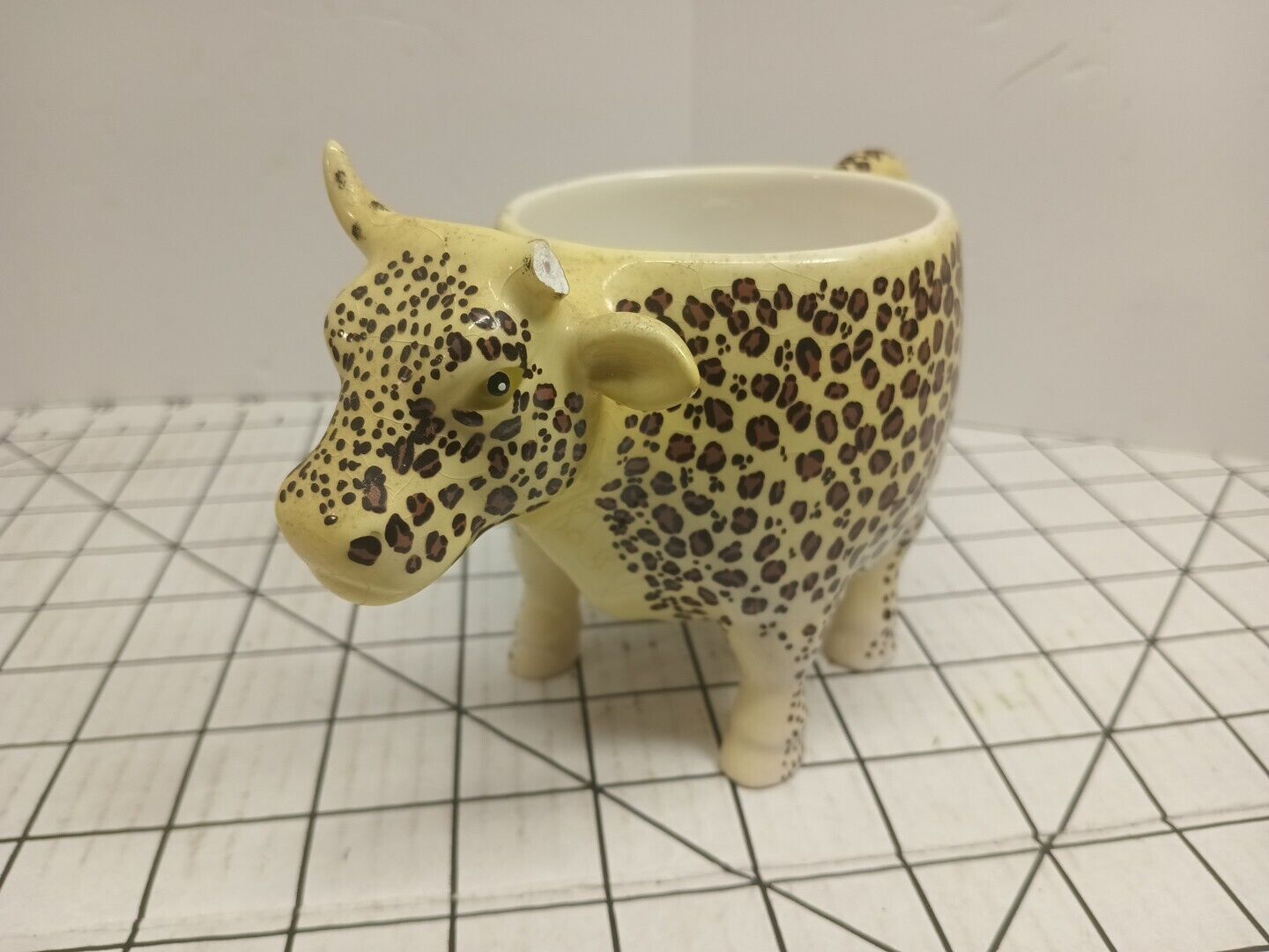 2001 Cow Parade Westland Leopard Cow Mug #7418 Unused 7\