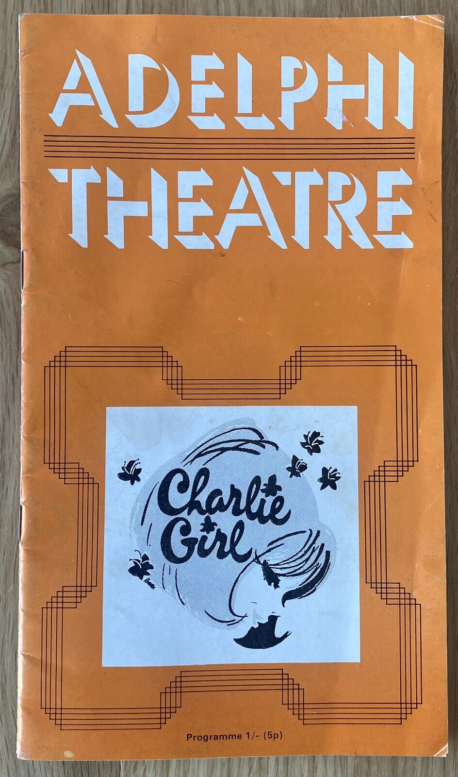 1965 Adelphi Theatre Charlie Girl Musical Theatre Program - Mid Century London