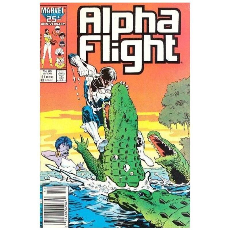 Alpha Flight (1983 series) #41 Newsstand in NM minus cond. Marvel comics [j\