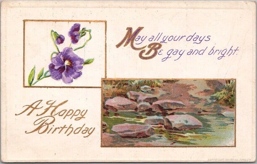 Vintage HAPPY BIRTHDAY Postcard \