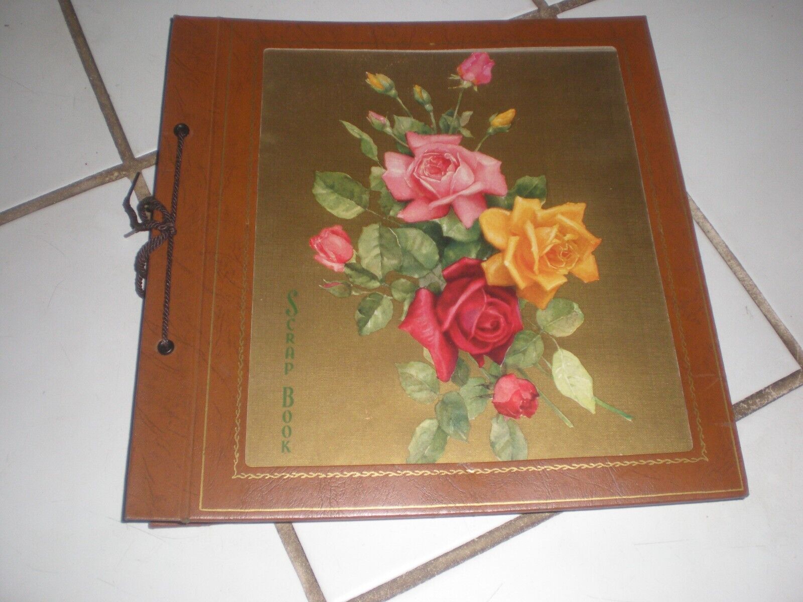 Large Vintage Scrap Book Album Ephemera 1940\'/50s Summer Flower Theme 