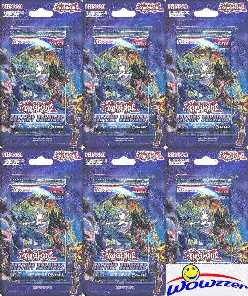 (6) Yugioh Destiny Soldiers 1st Edition Sealed Booster Blister Packs-30 Cards