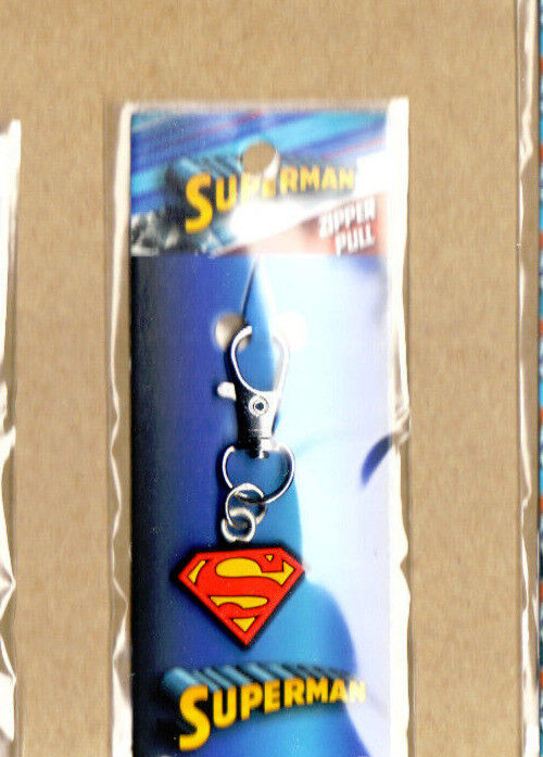 Superman - Keychain/Zipper Pull - S Logo-DC-Licensed New In Pack