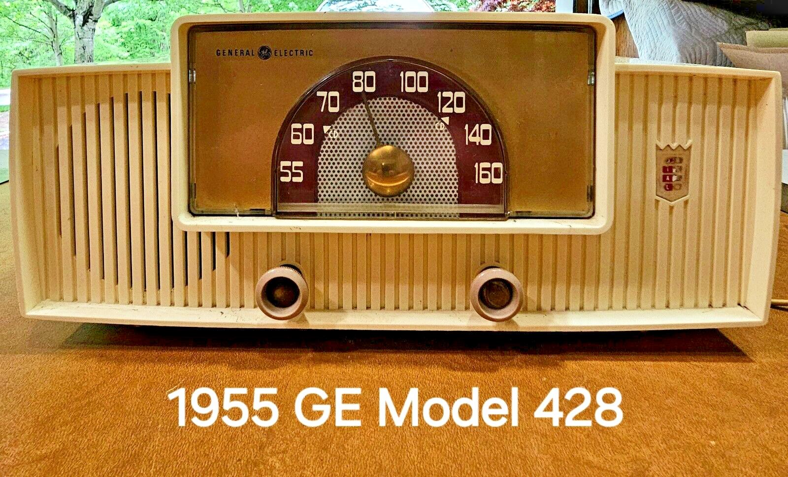 1955 General Electric Model 428 AM Radio with \