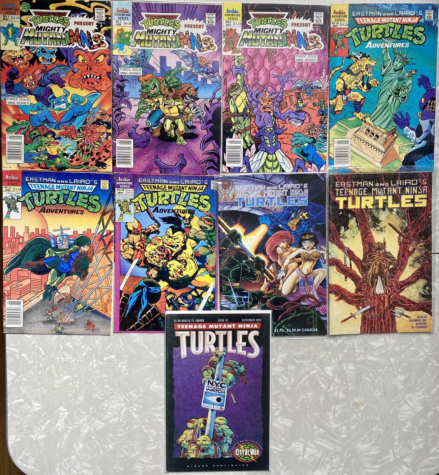 Teenage Mutant Ninja Turtles TMNT Comic Lot RARE Mirage Archie Eastman Laird