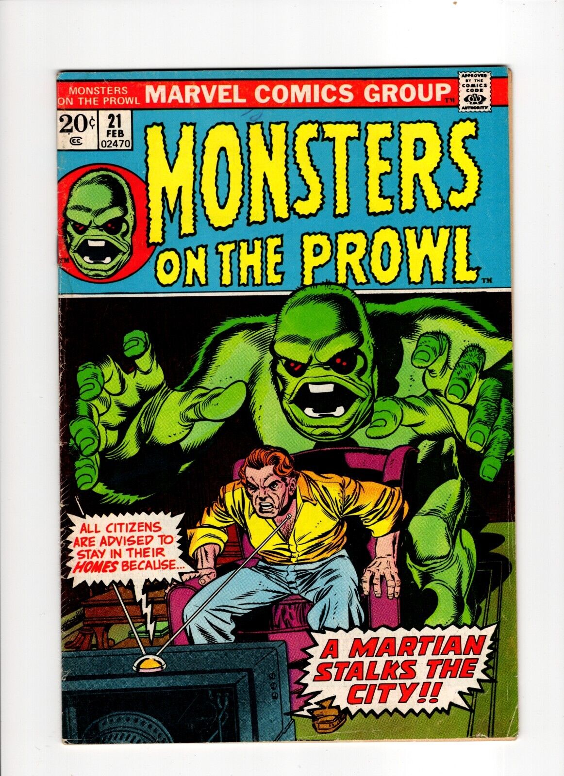 MONSTERS ON THE PROWL #21 (1973): Nice Book