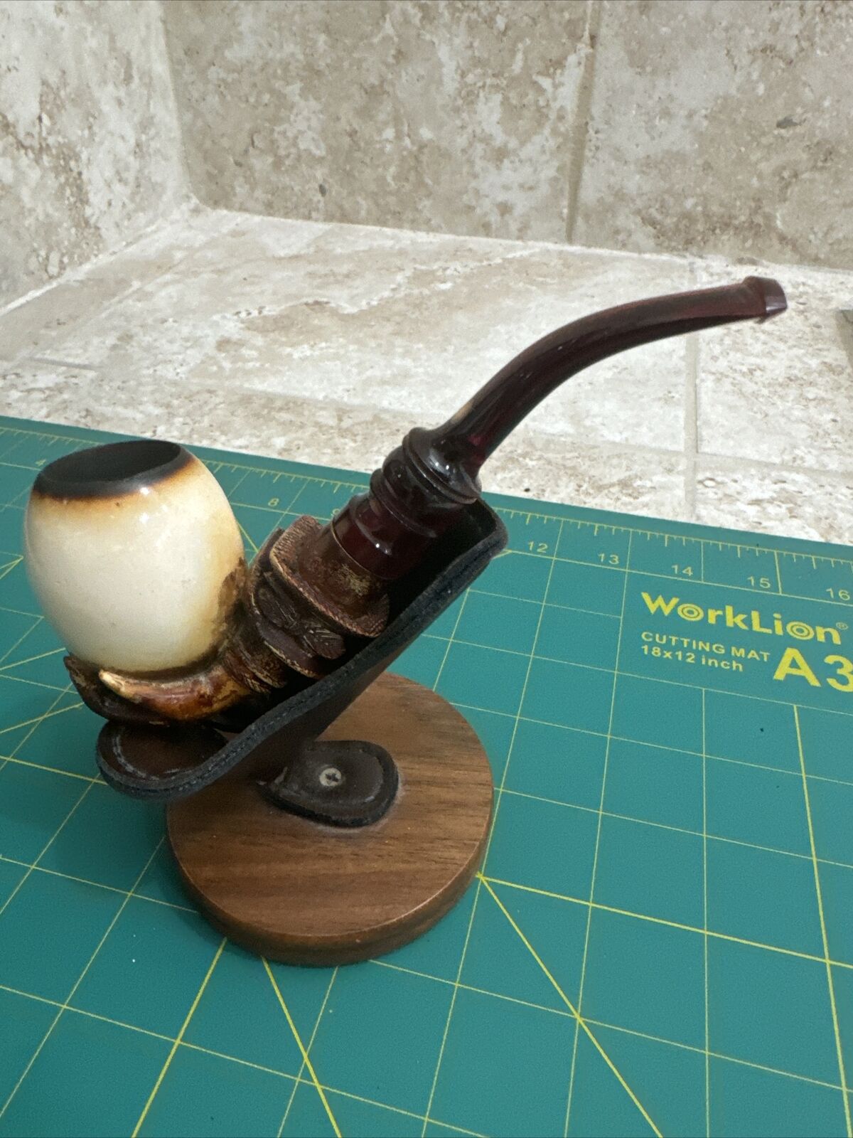 SMS Meerschaum Tobacco Pipe Vintage Great Condition 