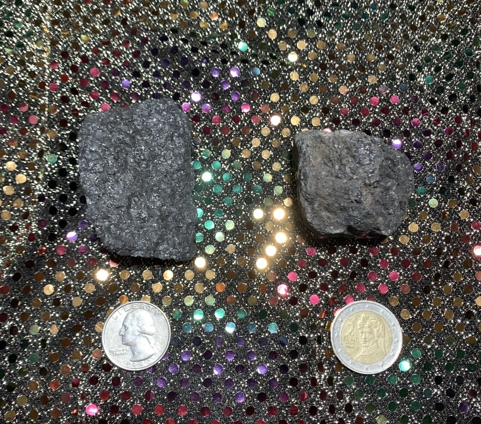 Genuine Live-Lodestone pair- Magnetite Mined in NY USA ADIRONDACK