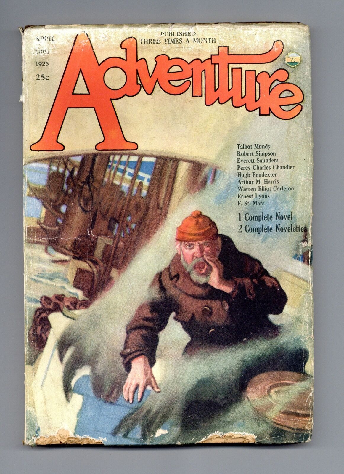 Adventure Pulp/Magazine Apr 10 1925 Vol. 52 #1 GD/VG 3.0