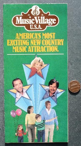 1985 Nashville Tennessee Music Village USA flyer Barbara Mandrell Lee Greenwood-
