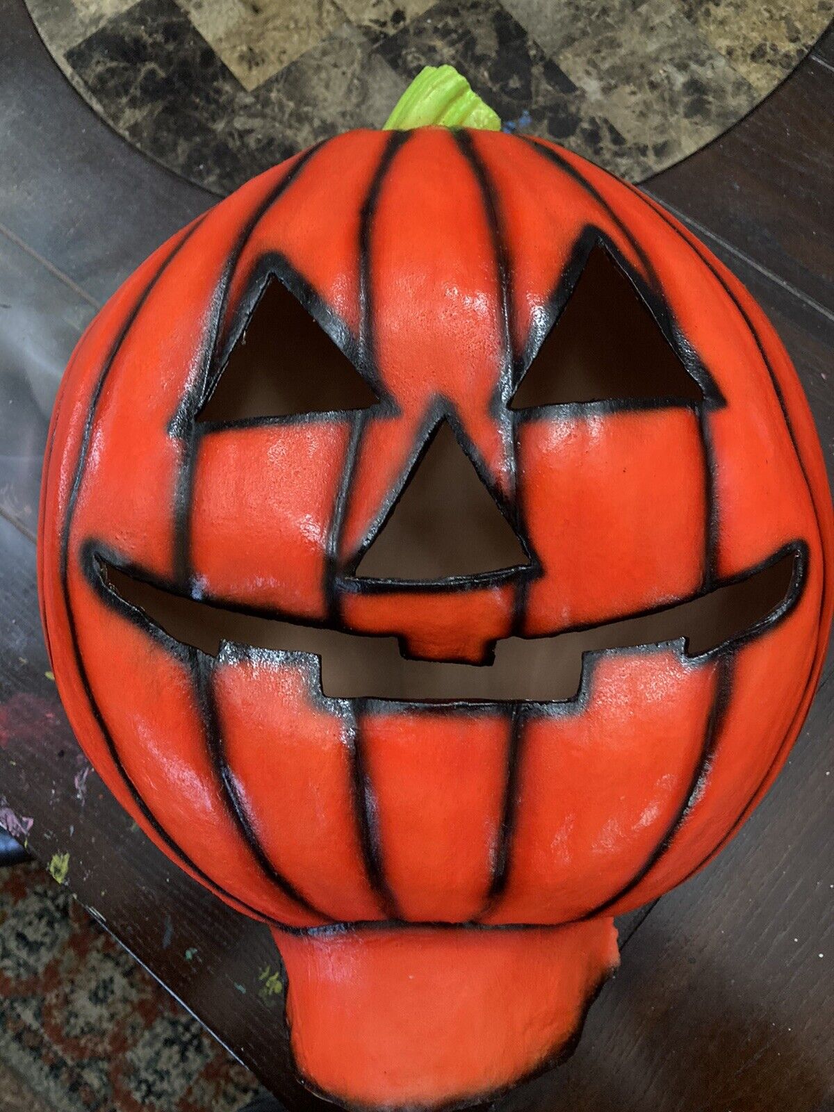 Halloween Pumpkin/Scarecrow mask/prop UNCUT