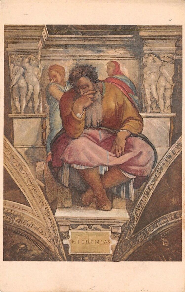 PROPHET - JEREMIAS - Michelangelo - Rome - Sistine Chapel -