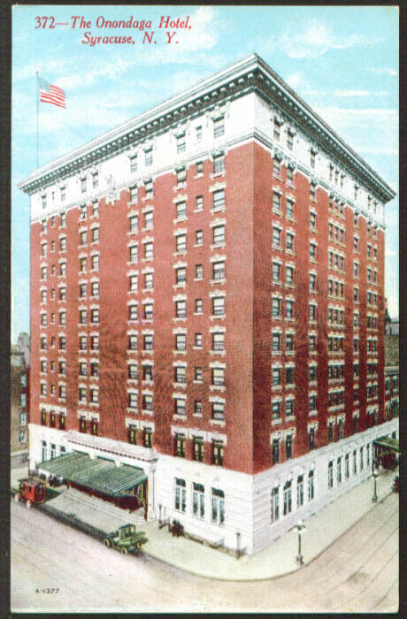 Onondaga Hotel at Syracuse NY postcard 1910s