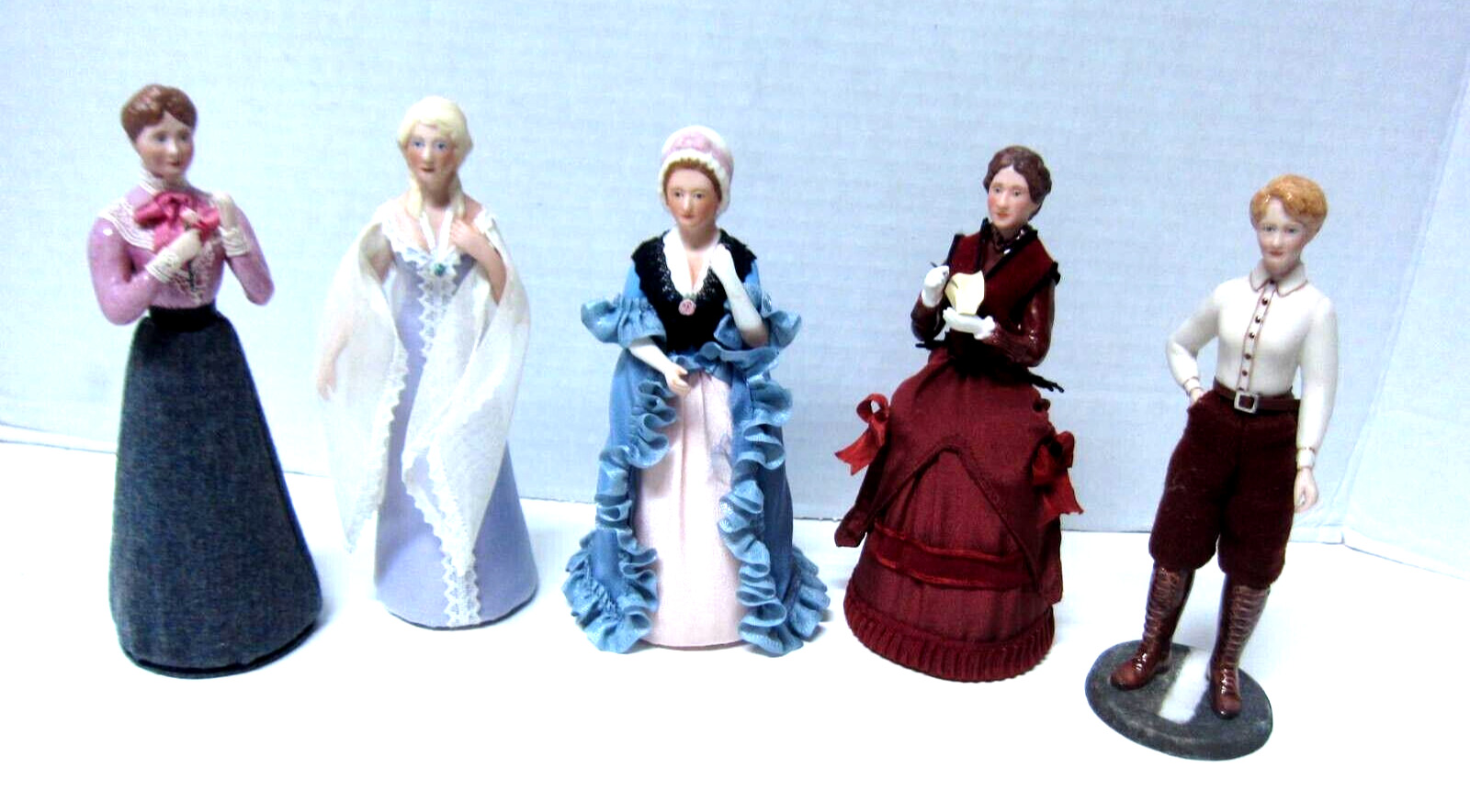 Vintage US Historical Society Great American Women Dolls Lot of 5 Figurines