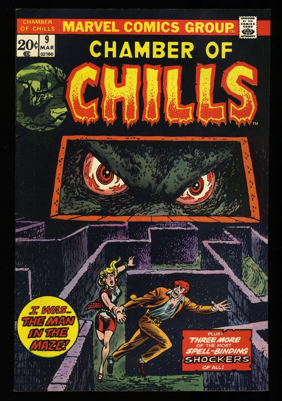 Chamber Of Chills #9 NM 9.4 Bronze Age Horror Marvel 1974