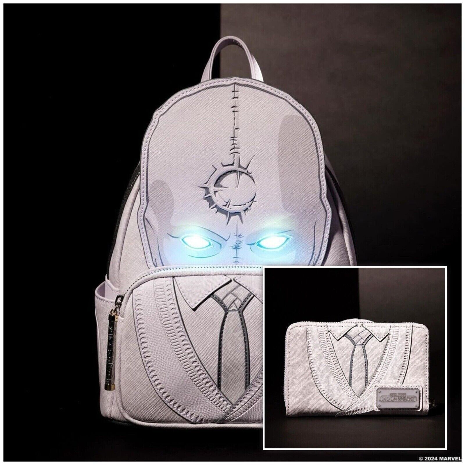 C2E2 Chicago 2024 Ltd Ed Moon Knight Cosplay Light Up Mini Backpack and Wallet