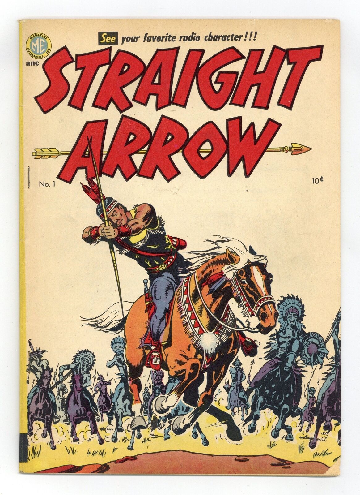 Straight Arrow #1 VG+ 4.5 1950