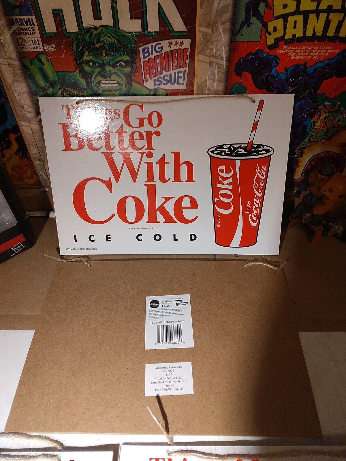 Coke Coka Cola Hanging Pictures 11×8.5 In