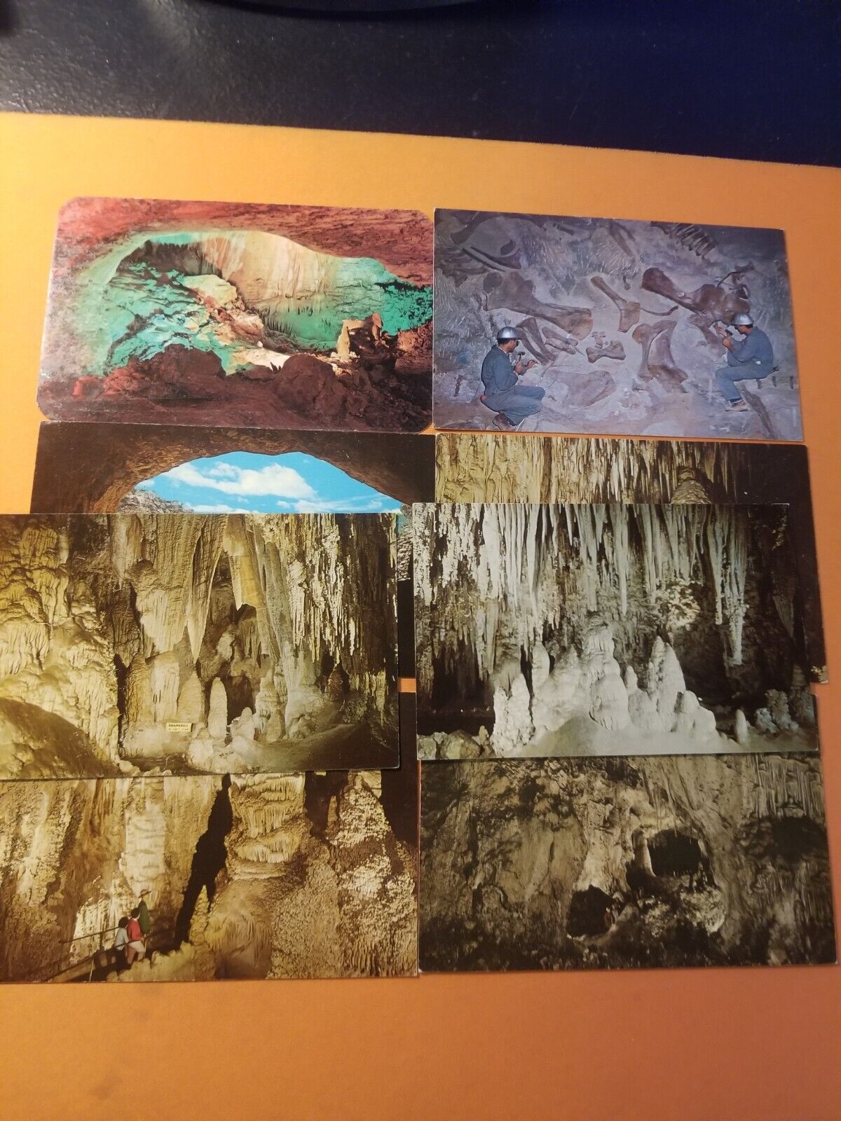 Vintage horizon post card Lot Of 8  Cave photographs Color