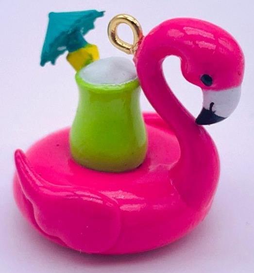 2020 Flamingo Floatie Hallmark Miniature Ornament approx 3/4\