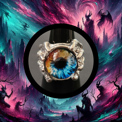 Authentic Demonic Possessed Ring REAL Satanic Perdeno: Demon of Vision