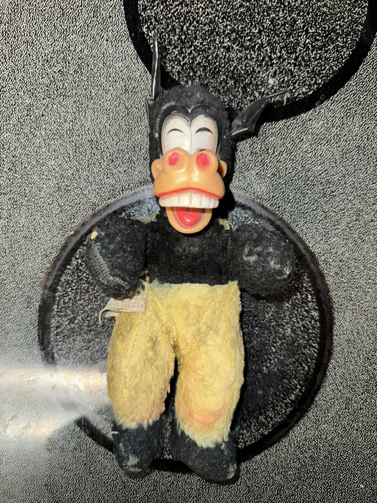 Vintage 1940s Disney Baby Horace Horsecollar GUND Sanifoam Rubber Face Plush