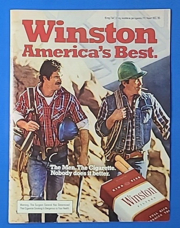 1982 Winston Cigarettes America\'s Best. Vintage 1980\'s Magazine Print Tobacco Ad