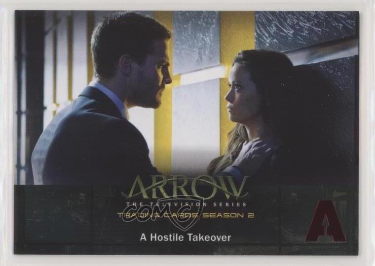 2015 Cryptozoic Arrow Season 2 Red Foil Stamp Oliver Queen Isabel Rochev #54 1d3