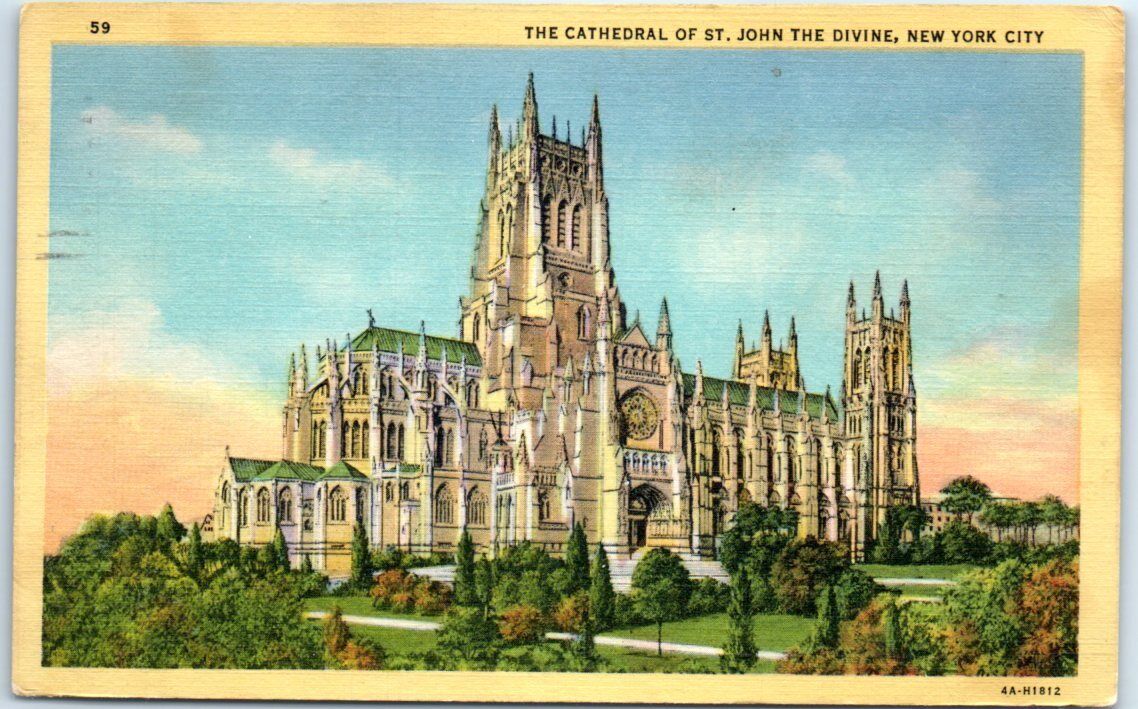 Postcard - The Cathedral Of St. John The Divine - New York City, New York