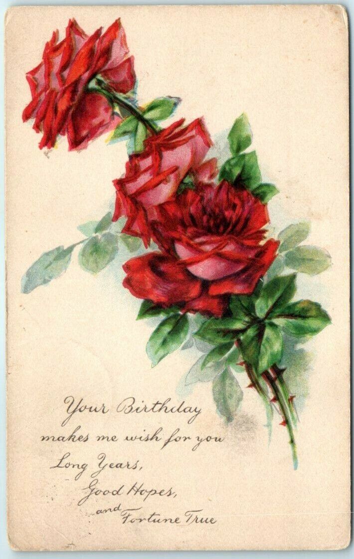 Postcard - Your Birthday makes me wish for you