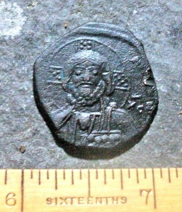 1,000 year old  c 976 - 1028 Jesus /Cross large coin Religious relic 27mm 8.9g
