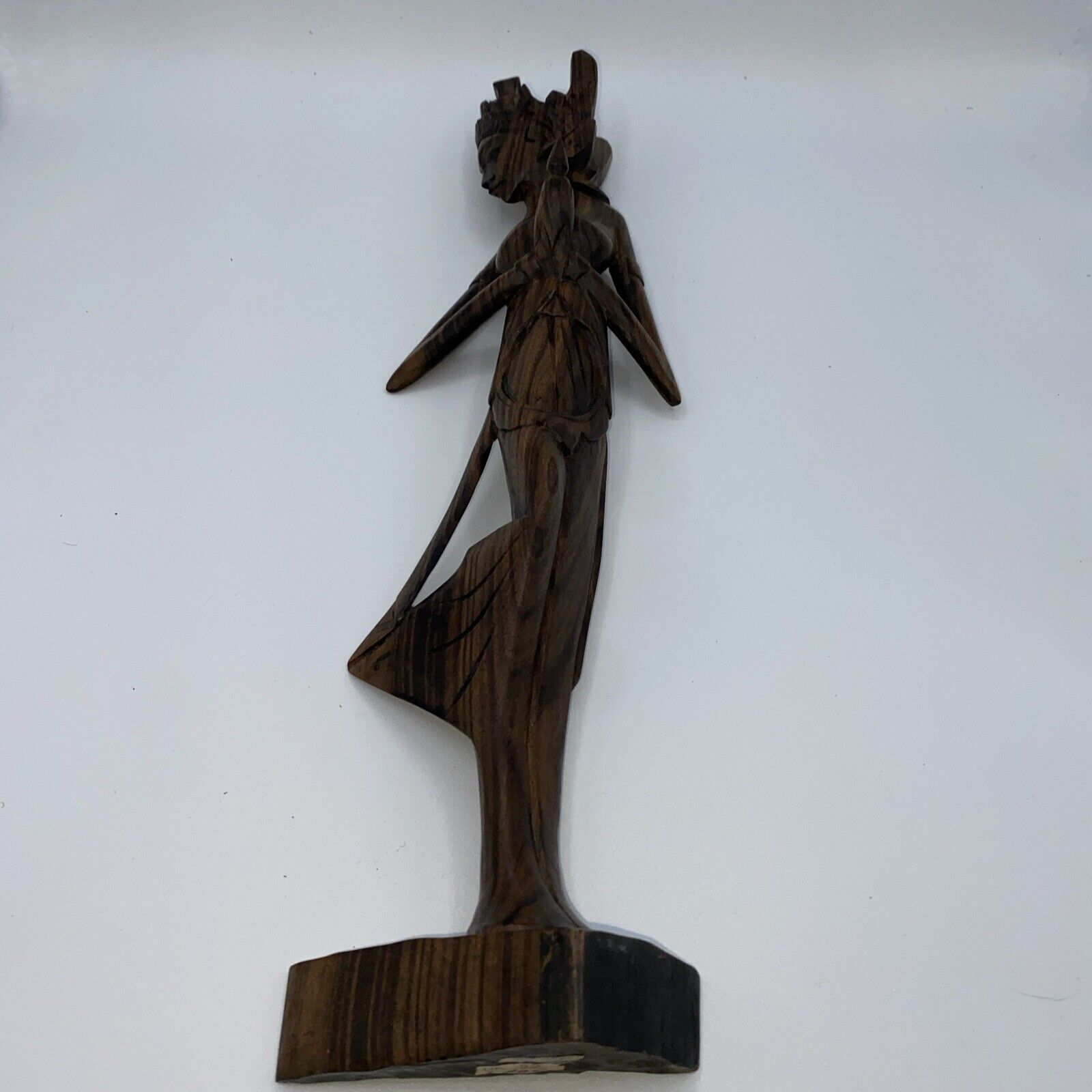 Vintage MCM Mid Century Bali Wooden Goddess Amazing And Cool