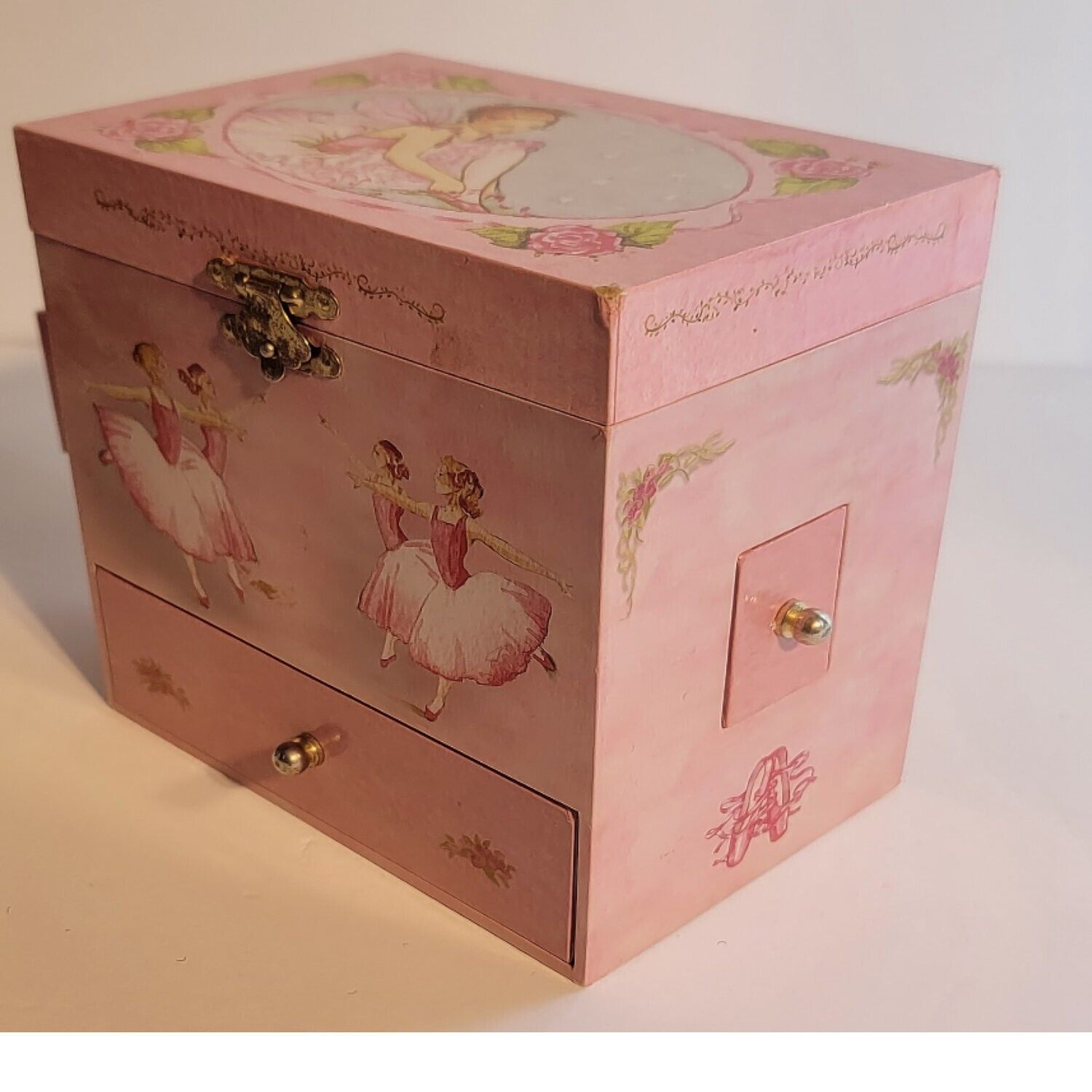 Ballerina Music Treasure Box Ballet Theme Pink Children's Girls Keepsake Gift