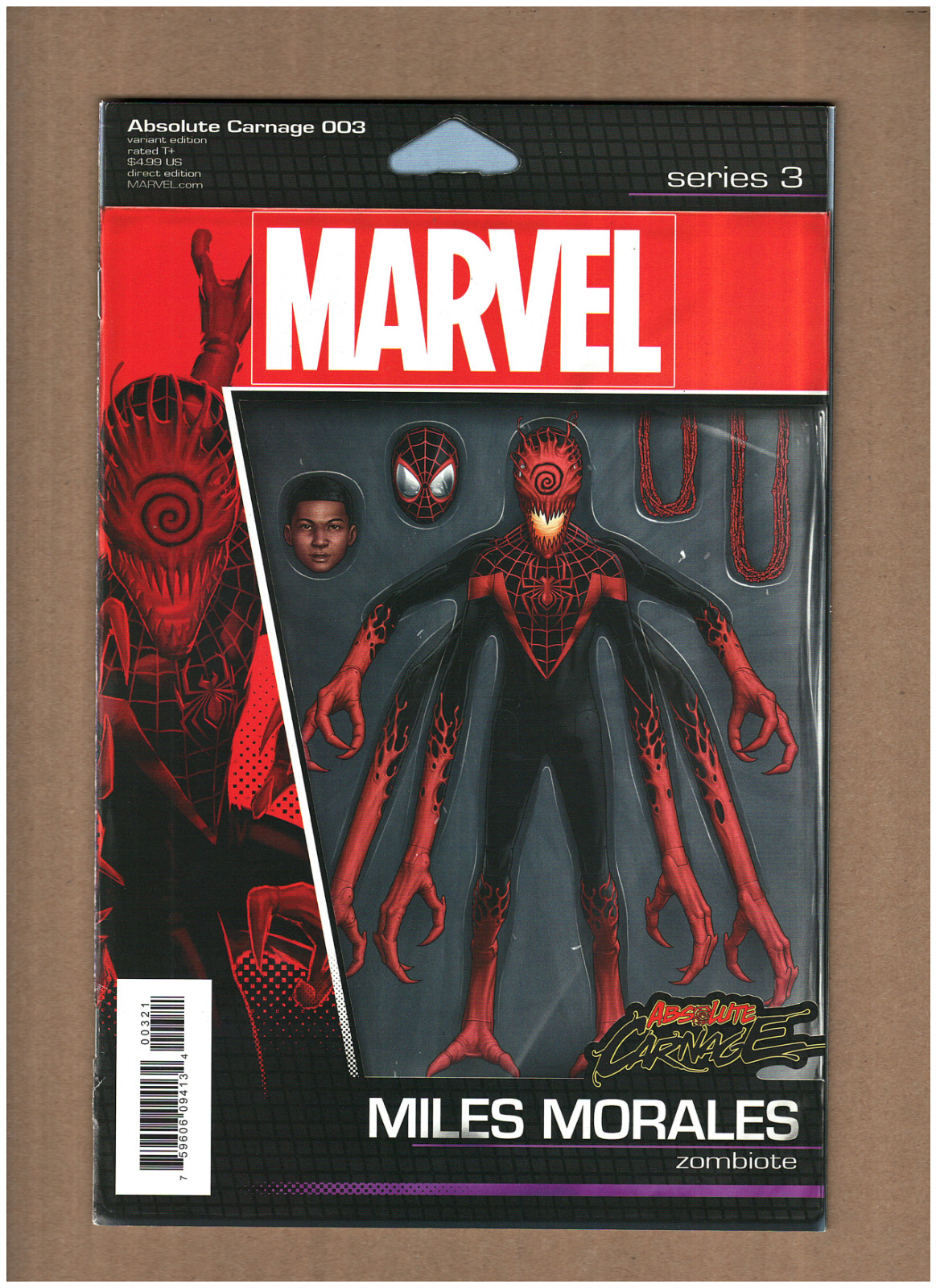 Absolute Carnage #3 Marvel 2019 Miles Morales Action Figure Variant NM- 9.2