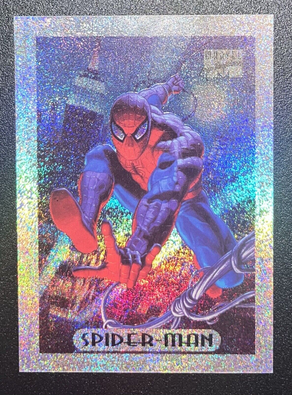 1994 Fleer Marvel Masterpieces Limited ED Spiderman Silver #8 HOLOFOIL  HOLO