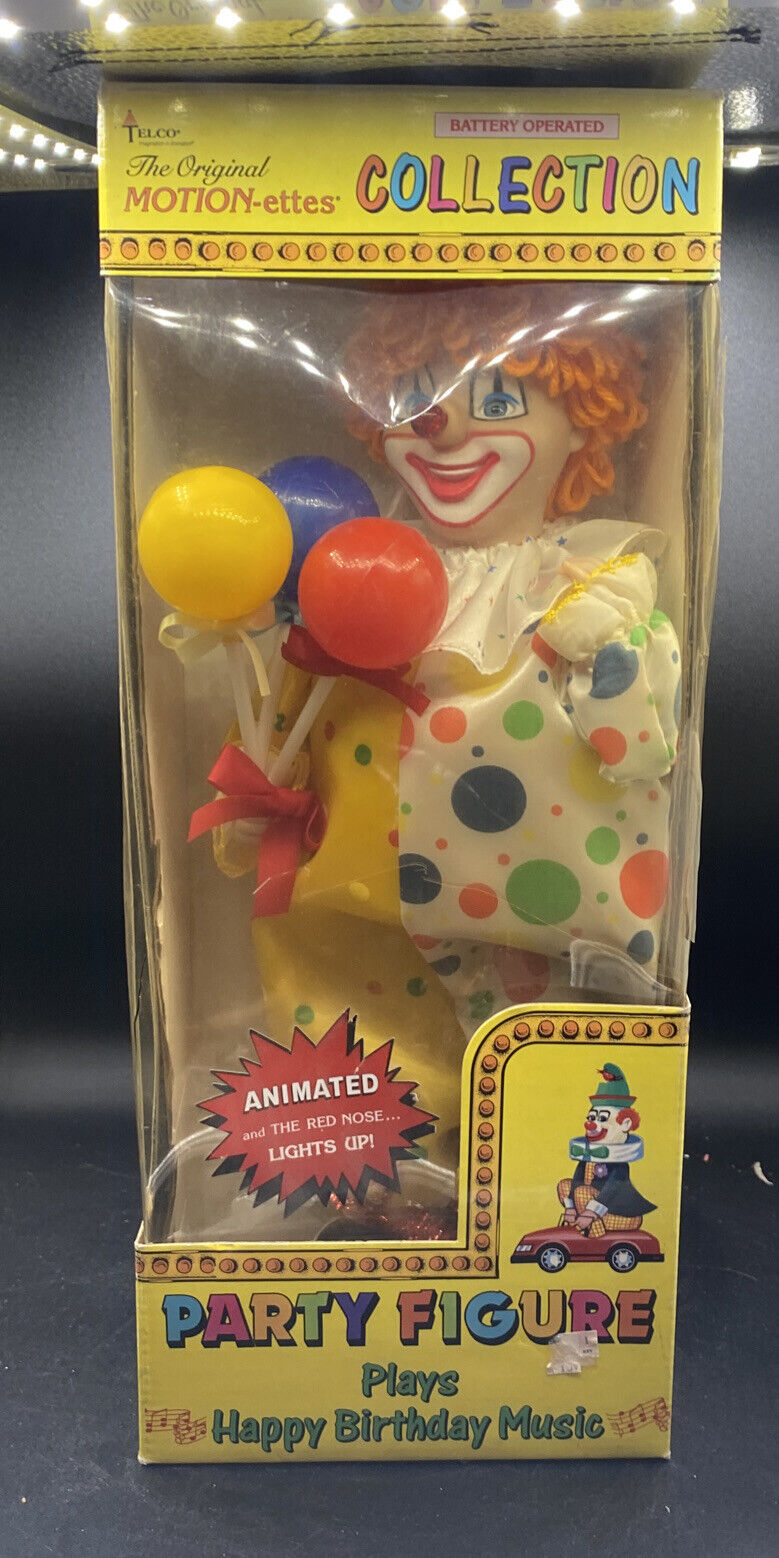 Telco the original Motion-ettes collection party figure Clown 1992 collectable