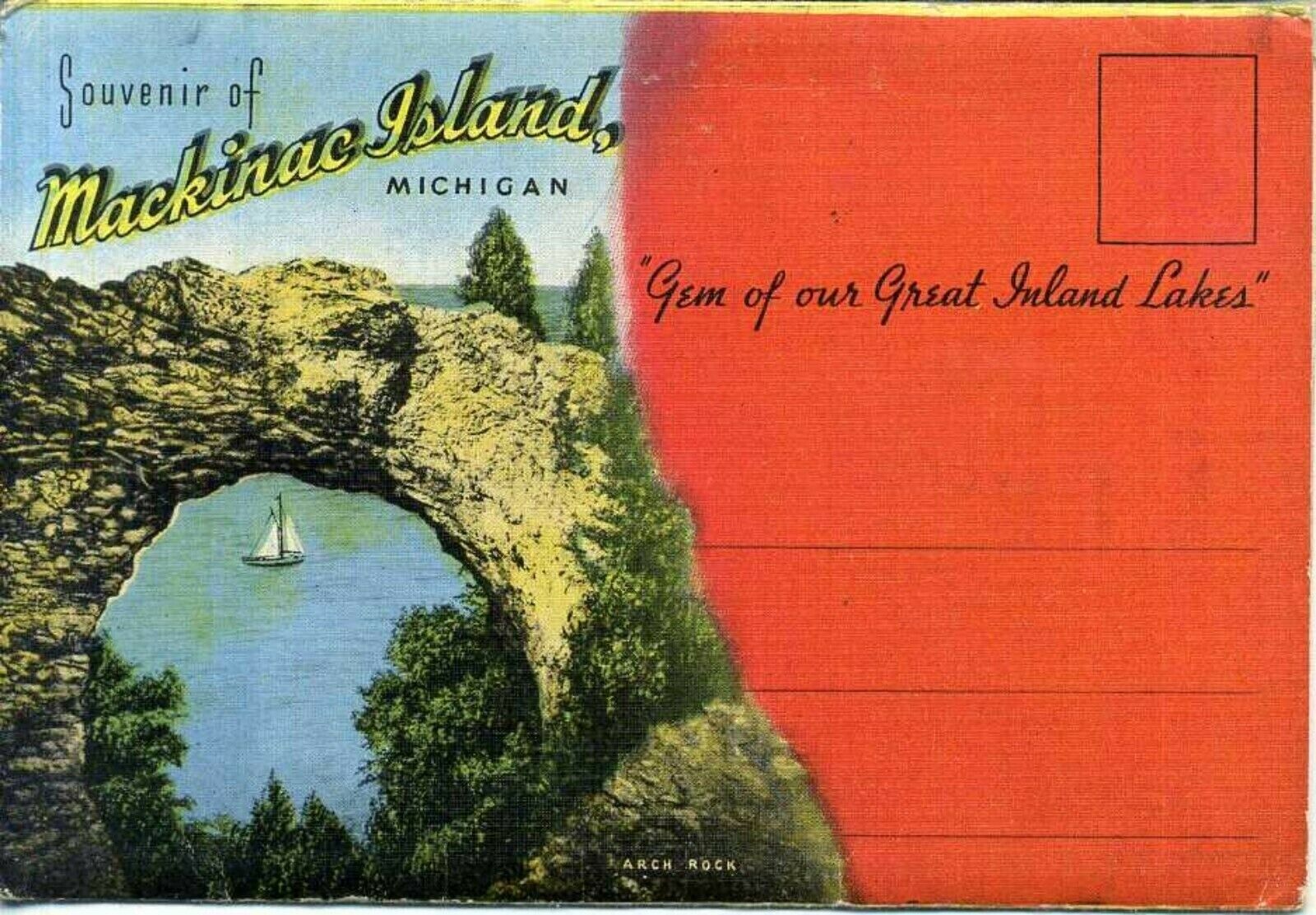 Mackinac Island, Michigan Accordion Folder From 1953