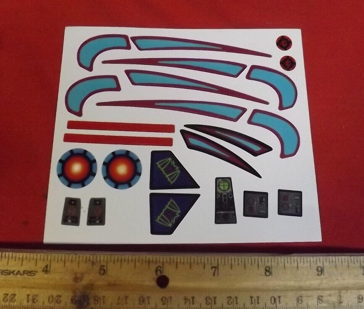 Replacement Sticker for MOTU 1985 FRIGHT FIGHTER Masters of the Universe Die Cut