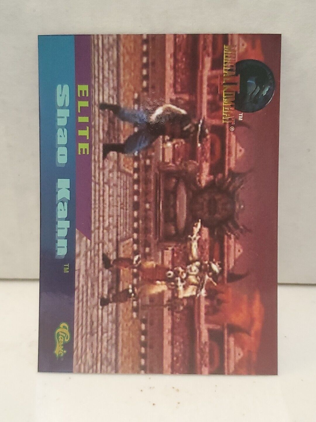 1994 Classic Mortal Kombat 2 Elite Shao Kahn Card E4