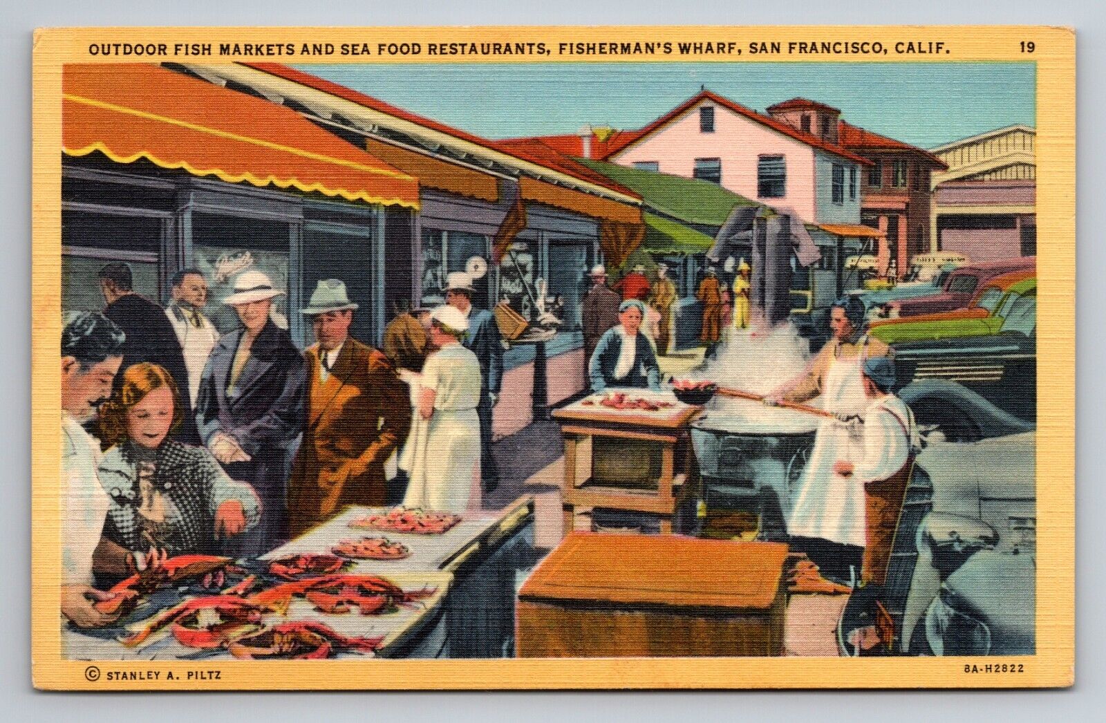 Fisherman\'s Wharf Outdoor Markets And Restaurants San Francisco California Linen