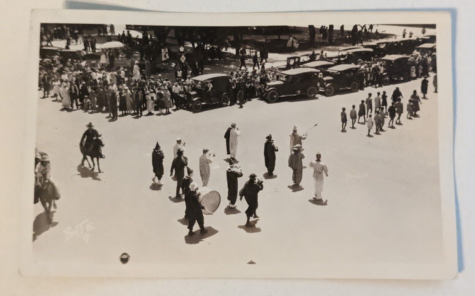 Band in a parade Post Card Prescott Arizona 1920\'s - 1927