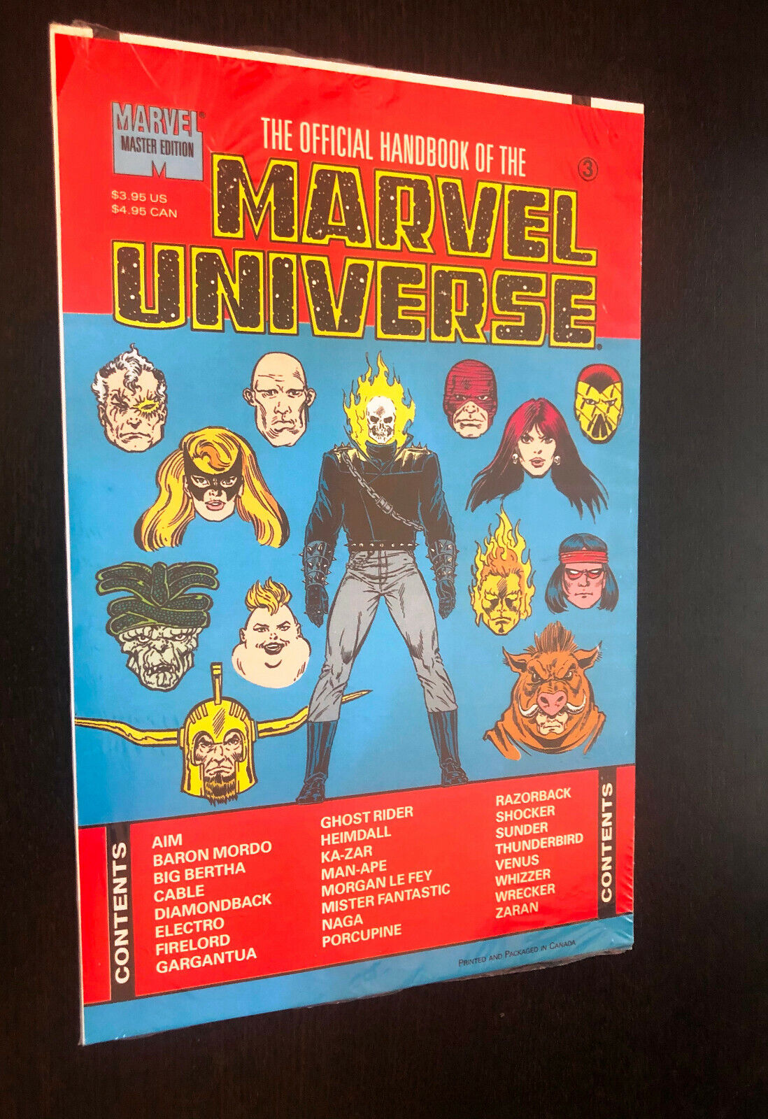 OFFICIAL HANDBOOK MARVEL UNIVERSE MASTER EDITION #3 (1990 Comics) -- SEALED