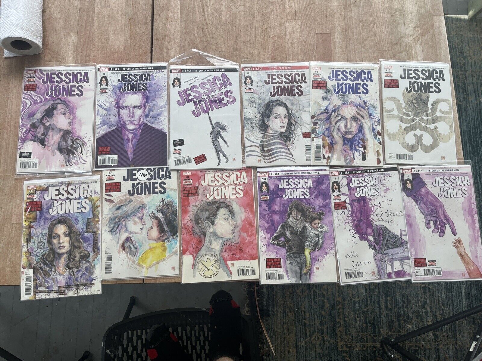 Jessica Jones Lot Of 12 Marvel Comic Book Lot GREAT