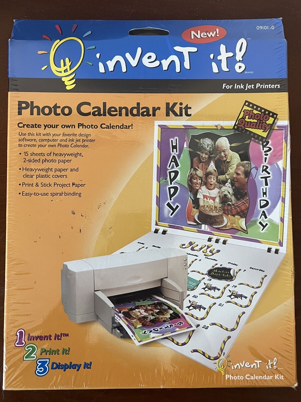 INVENT IT Photo Calendar Kit Create Your Own Personal Calendar NEW IN PACKAGE