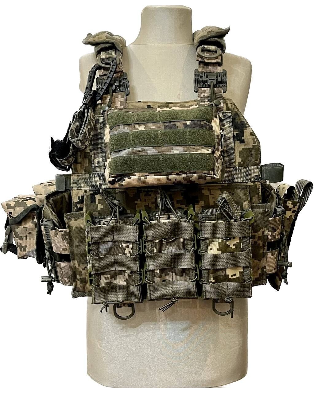 Ukrainian military body armor body kit pouches all included MM-14 UA-Digital