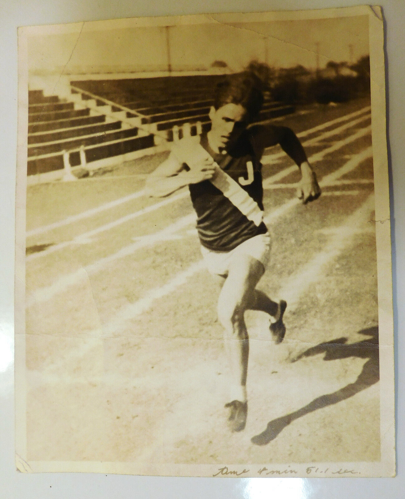 vintage track sports photo 1941 young man GAY INT male