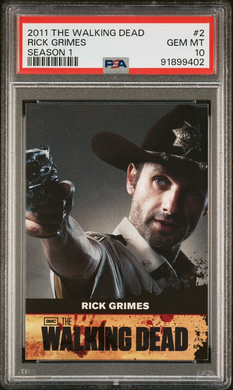 2011 Cryptozoic The Walking Dead Season 1 Rick Grimes #2 PSA 10