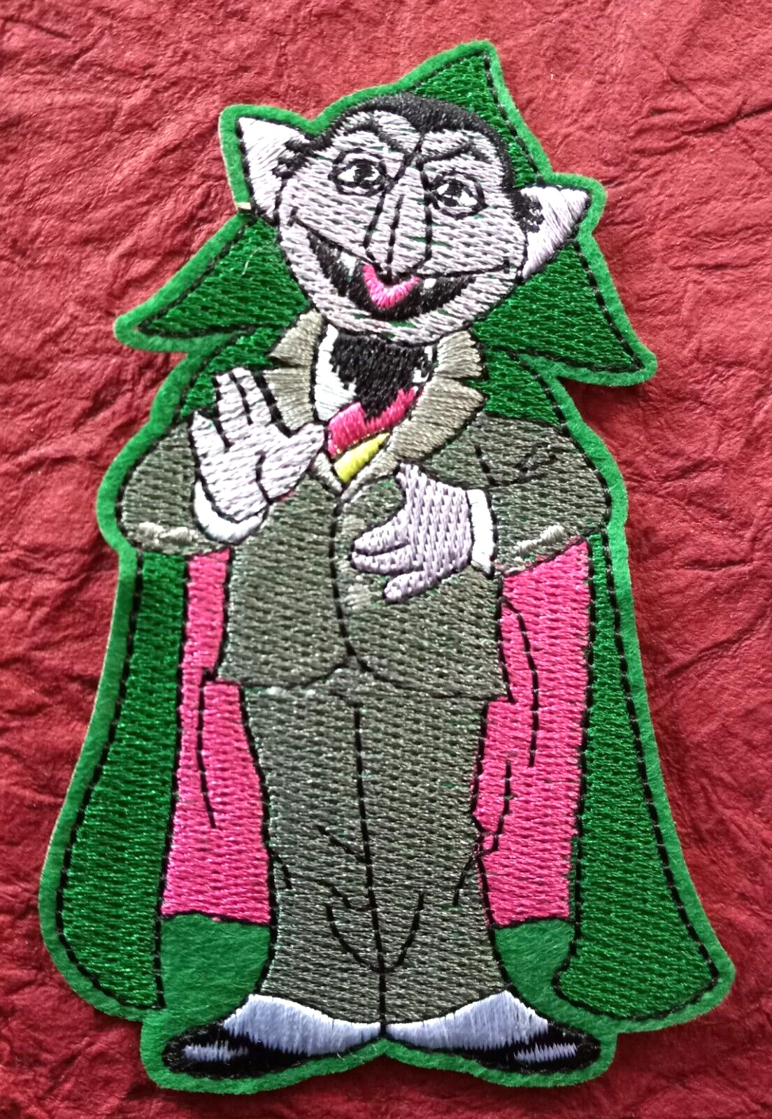 Muppets COUNT  Von COUNT Vampire Dracula Embroidered PATCH  Horror Classic