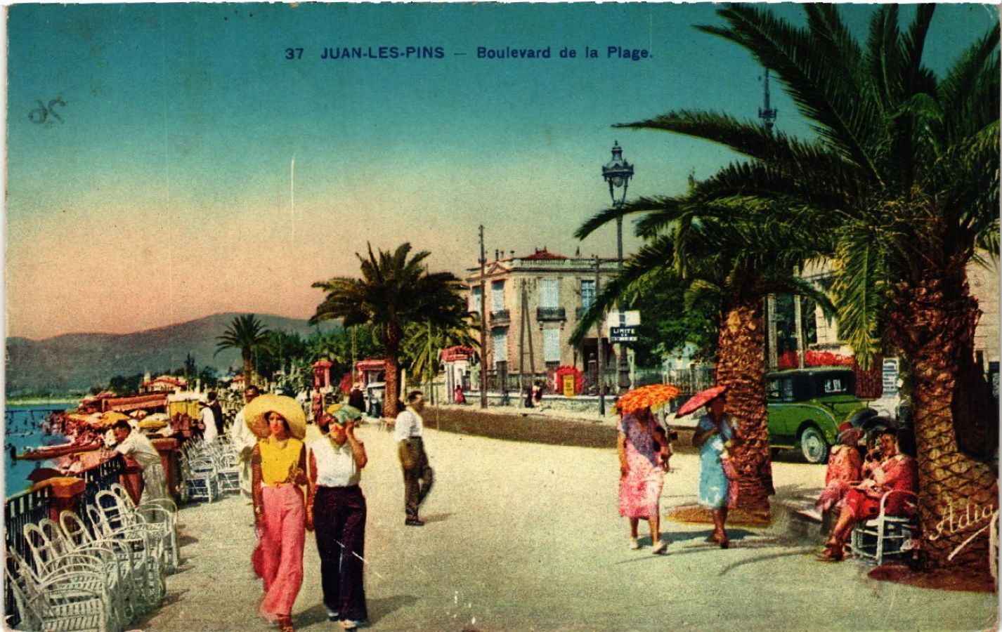 CPA AK JUAN-les-PINS - Boulevard de la Plage (514285)