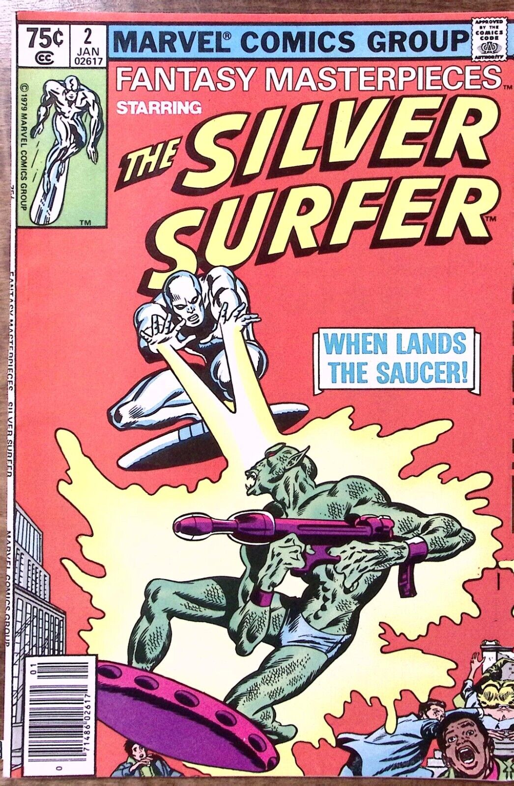 1980 FANTASY MASTERPIECES STARRING THE SILVER SURFER #2 JAN MARVEL COMICS Z3568